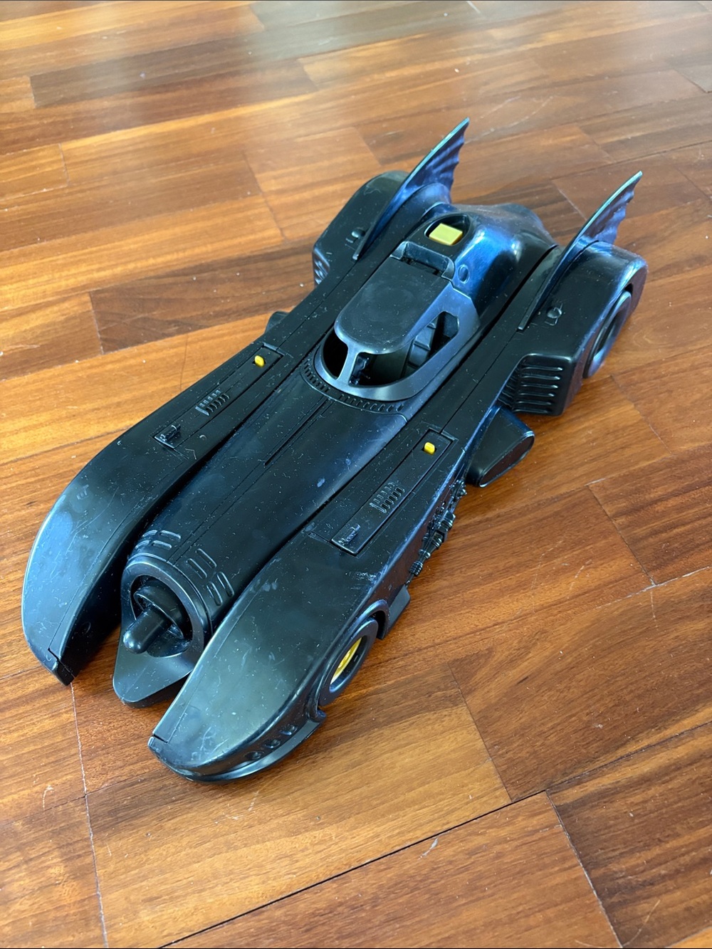 Vintage Black Batmobile-Style Collectible Vehicle